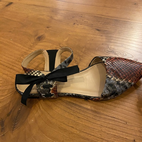 Jcrew snakeskin flats - Picture 2 of 3